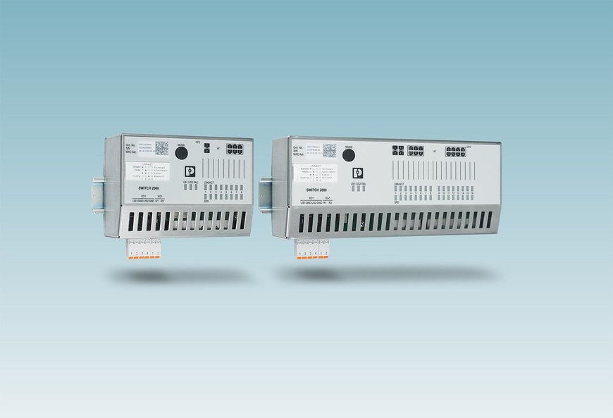 Managed switch per quadri elettrici piatti